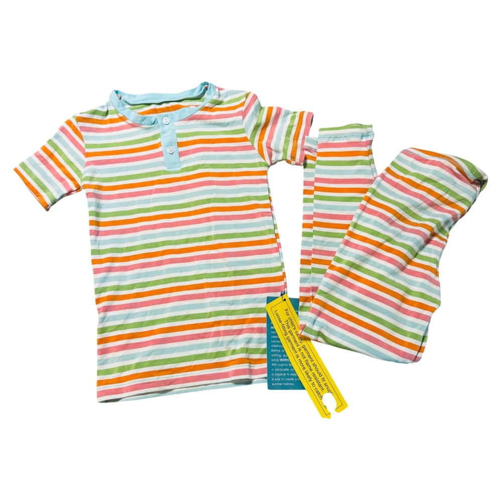 NWT KicKee Kids Size‎ 6 Pajama Set Bamboo
